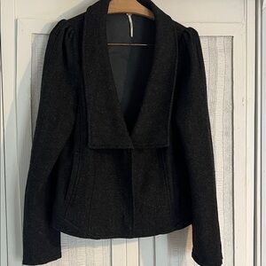 Free People│37% Wool Jacket tweed blazer size 10